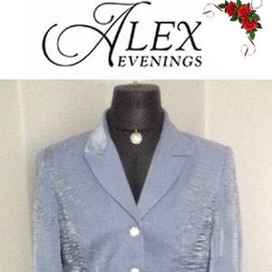 Vintage Alex Evenings Blue Jacket Skirt / Gown